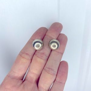Heavy Ball Stud Earrings